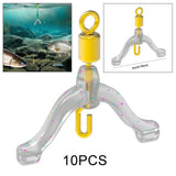 Maxbell 10 Pieces Fishing Line splitters for Freshwater Saltwater 20mm Yellow