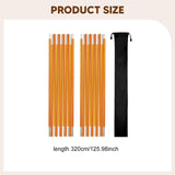 Maxbell 2 Pieces Tent Poles Folding 3.2M Ultralight Tent Accessories for Backpacking