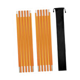 Maxbell 2 Pieces Tent Poles Folding 3.2M Ultralight Tent Accessories for Backpacking