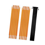 Maxbell 2 Pieces Tent Poles Folding 3.2M Ultralight Tent Accessories for Backpacking