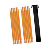 Maxbell 2 Pieces Tent Poles Folding 3.2M Ultralight Tent Accessories for Backpacking