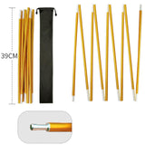 Maxbell 2 Pieces Tent Poles Folding 3.2M Ultralight Tent Accessories for Backpacking