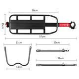 Maxbell Bike Luggage Cargo Rack Accessories Universal Fit with Secure Taillights