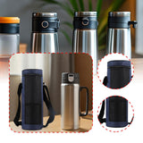 Maxbell Water Bottle Carrier Bag Portable 2L Water Bottle Cover for Men Women Hiking blue