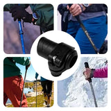 Maxbell Stick Pole External Lock Black for Mountaineering Snowshoeing Mount Climbing for 14 mm