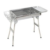 Maxbell Barbecue Grill Sturdy Foldable Charcoal Grill for Household Hiking Traveling