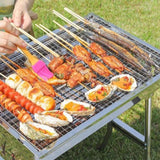 Maxbell Barbecue Grill Sturdy Foldable Charcoal Grill for Household Hiking Traveling