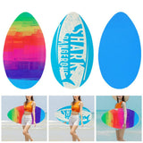 Maxbell Surfboard Universal Room Decor for Pool Lake Boat Standing Wooden Surf Board sunset