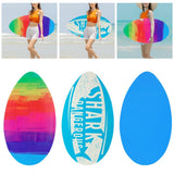 Maxbell Surfboard Universal Room Decor for Pool Lake Boat Standing Wooden Surf Board sunset