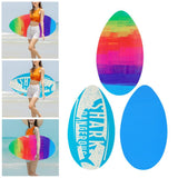 Maxbell Surfboard Universal Room Decor for Pool Lake Boat Standing Wooden Surf Board sunset
