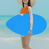 Maxbell Surfboard Universal Room Decor for Pool Lake Boat Standing Wooden Surf Board blue