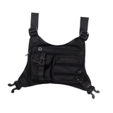 Maxbell Men Women Chest Rig Bag Adjustable Strap Front Pack Pouch for Cycling Travel