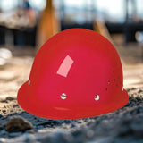 Maxbell Hard Hat Sturdy Breathable Thickened Work Helmet for Outdoor Adults Red