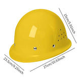 Maxbell Hard Hat Sturdy Breathable Thickened Work Helmet for Outdoor Adults Yellow