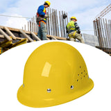 Maxbell Hard Hat Sturdy Breathable Thickened Work Helmet for Outdoor Adults Yellow