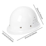 Maxbell Hard Hat Sturdy Breathable Thickened Work Helmet for Outdoor Adults White