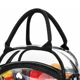 Maxbell Transparent Shoulder Bag PVC Waterproof Handbag for Outdoor Workplace Hiking Black
