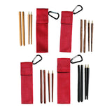 Maxbell Travel Chopsticks Foldable Multiple Use Wood Portable for Office Home Picnic Khaki