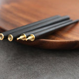 Maxbell Travel Chopsticks Foldable Multiple Use Wood Portable for Office Home Picnic Khaki