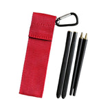 Maxbell Travel Chopsticks Foldable Multiple Use Wood Portable for Office Home Picnic Black