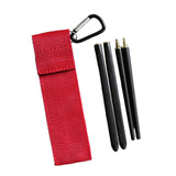 Maxbell Travel Chopsticks Foldable Multiple Use Wood Portable for Office Home Picnic Black