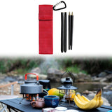 Maxbell Travel Chopsticks Foldable Multiple Use Wood Portable for Office Home Picnic Black