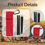Maxbell Travel Chopsticks Foldable Multiple Use Wood Portable for Office Home Picnic Black