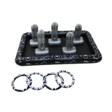 Maxbell Giant Tombstone Ring Toss Game Inflatable Halloween Decor for Kids Classroom