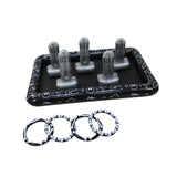 Maxbell Giant Tombstone Ring Toss Game Inflatable Halloween Decor for Kids Classroom