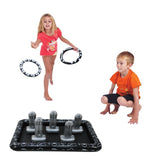 Maxbell Giant Tombstone Ring Toss Game Inflatable Halloween Decor for Kids Classroom