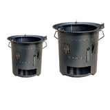 Maxbell Wood Burning Furnace Sturdy Outdoor Cooking Fire Pit for Beach Barbecue Home 26.5 cmx25 cm