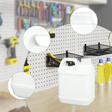 Maxbell 2L Plastic Jug Easy to Clean Heavy Duty Water Container for Liquids Home Oil milky white