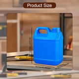 Maxbell 2L Plastic Jug Easy to Clean Heavy Duty Water Container for Liquids Home Oil blue
