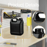 Maxbell 2L Plastic Jug Easy to Clean Heavy Duty Water Container for Liquids Home Oil black
