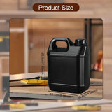 Maxbell 2L Plastic Jug Easy to Clean Heavy Duty Water Container for Liquids Home Oil black