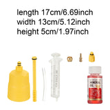 Maxbell 9Pcs MTB Bike Hydraulic Brake Bleeding Set for Road Cycling 60ml Brake Fluid