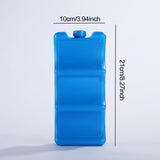 Maxbell 5 Pieces Ice Cooling Blocks AntiSlip Empty Ice Pack for Family Picnics Beach Blue
