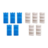 Maxbell 5 Pieces Ice Cooling Blocks AntiSlip Empty Ice Pack for Family Picnics Beach Blue