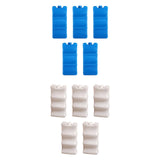 Maxbell 5 Pieces Ice Cooling Blocks AntiSlip Empty Ice Pack for Family Picnics Beach Blue