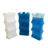 Maxbell 5 Pieces Ice Cooling Blocks AntiSlip Empty Ice Pack for Family Picnics Beach Blue