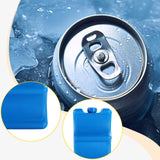 Maxbell 5 Pieces Ice Cooling Blocks AntiSlip Empty Ice Pack for Family Picnics Beach Blue