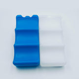 Maxbell 5 Pieces Ice Cooling Blocks AntiSlip Empty Ice Pack for Family Picnics Beach White