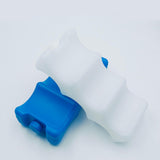 Maxbell 5 Pieces Ice Cooling Blocks AntiSlip Empty Ice Pack for Family Picnics Beach White