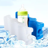 Maxbell 5 Pieces Ice Cooling Blocks AntiSlip Empty Ice Pack for Family Picnics Beach White