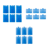 Maxbell 6x Ice Boxes Sturdy Cold Chain Transport Box for Air Conditioning Travel Fan Blue Snowflake