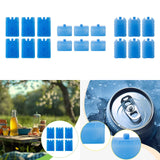 Maxbell 6x Ice Boxes Sturdy Cold Chain Transport Box for Air Conditioning Travel Fan Blue Snowflake