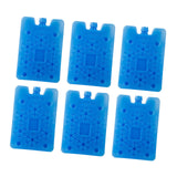 Maxbell 6x Ice Boxes Sturdy Cold Chain Transport Box for Air Conditioning Travel Fan Blue Snowflake