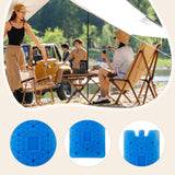 Maxbell 6x Ice Boxes Sturdy Cold Chain Transport Box for Air Conditioning Travel Fan Blue Snowflake