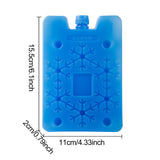 Maxbell 6x Ice Boxes Sturdy Cold Chain Transport Box for Air Conditioning Travel Fan Blue Snowflake