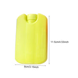Maxbell 6 Pieces Ice Pack for Travel Cool Box Ice Cooler Blocks for Home Camping BBQ Yellow